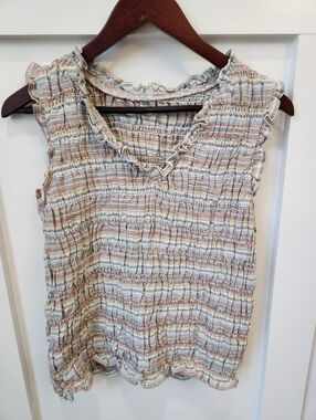 stretchy multicolored top